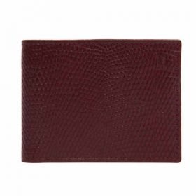 Bi Fold Wallet-Maroon By Jaffer Jees