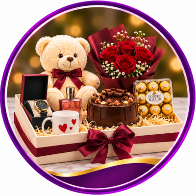 Burgundy gift box collection