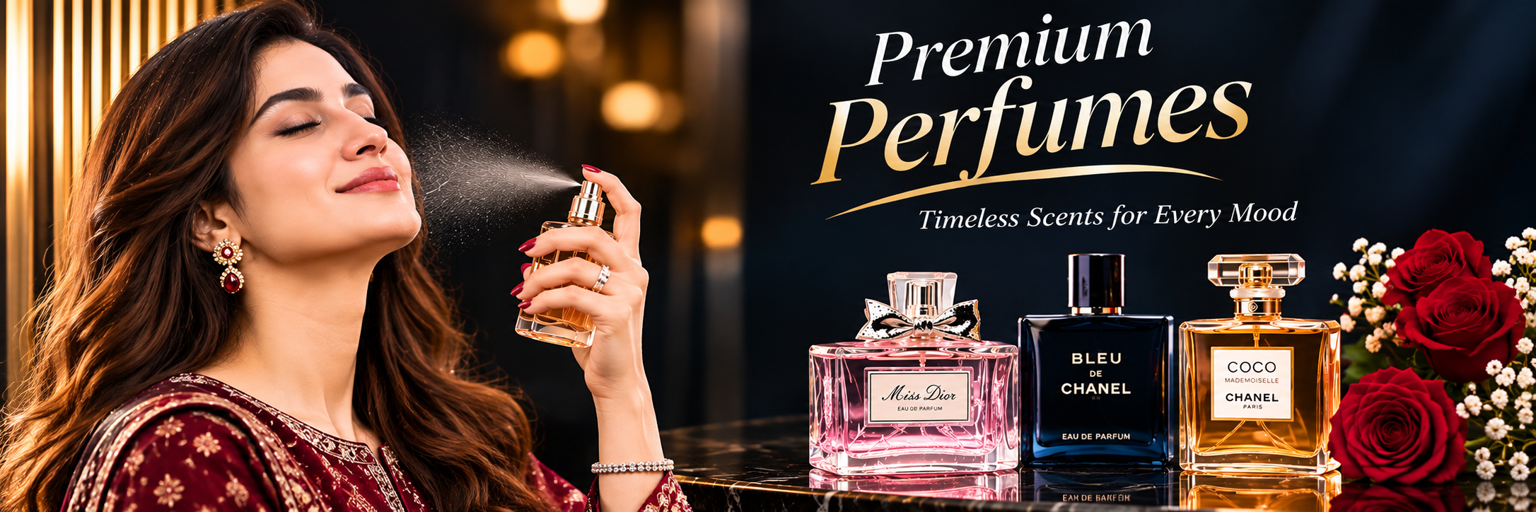 Premium perfumes — timeless scents for every mood